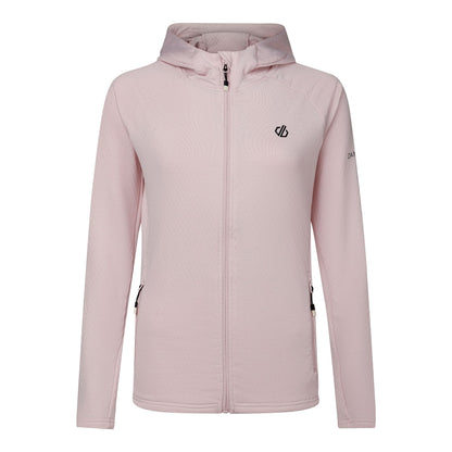Pink Haze - Front - Dare 2B Womens-Ladies Ventura Stretch Hooded Midlayer