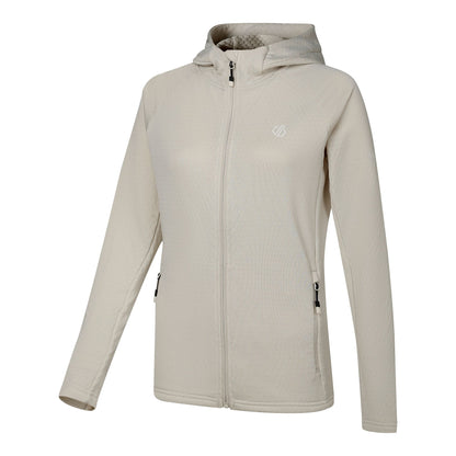 Almond Milk - Side - Dare 2B Womens-Ladies Ventura Stretch Hooded Midlayer