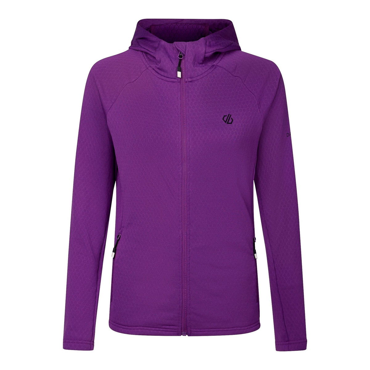 Amaranth - Front - Dare 2B Womens-Ladies Ventura Stretch Hooded Midlayer