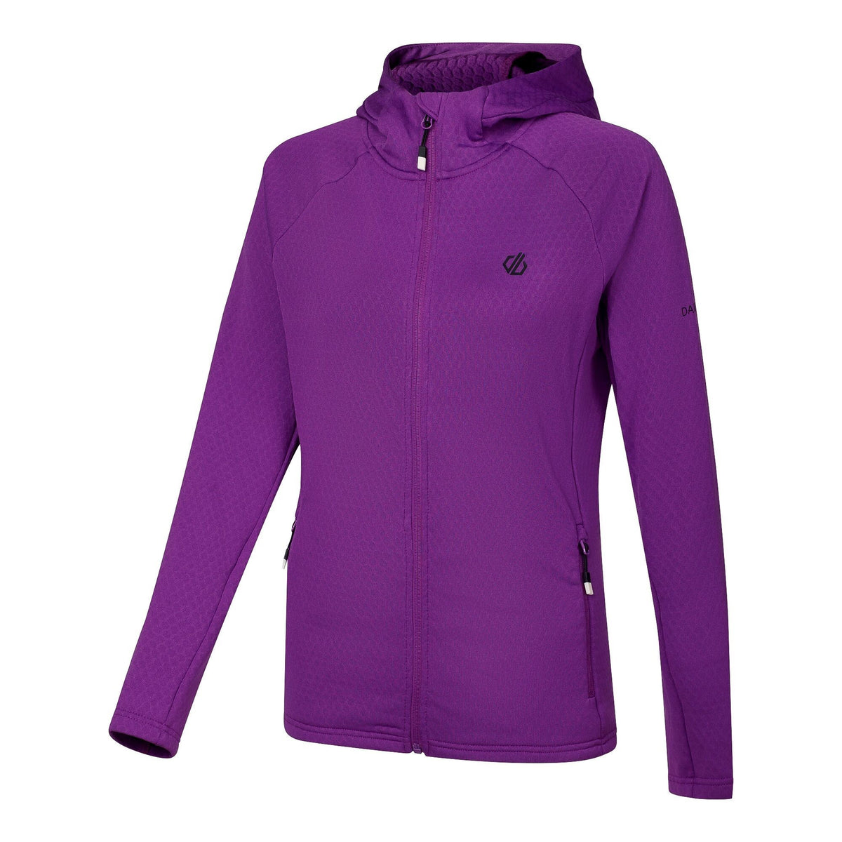 Amaranth - Side - Dare 2B Womens-Ladies Ventura Stretch Hooded Midlayer