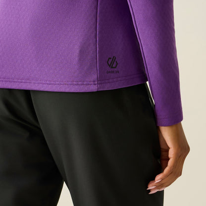 Amaranth - Pack Shot - Dare 2B Womens-Ladies Ventura Stretch Hooded Midlayer