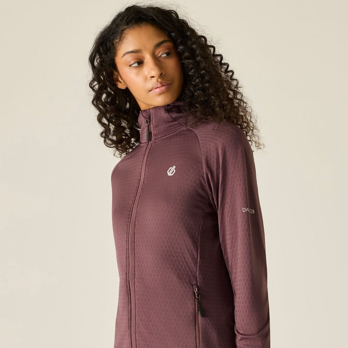 Huckleberry - Pack Shot - Dare 2B Womens-Ladies Ventura Stretch Hooded Midlayer
