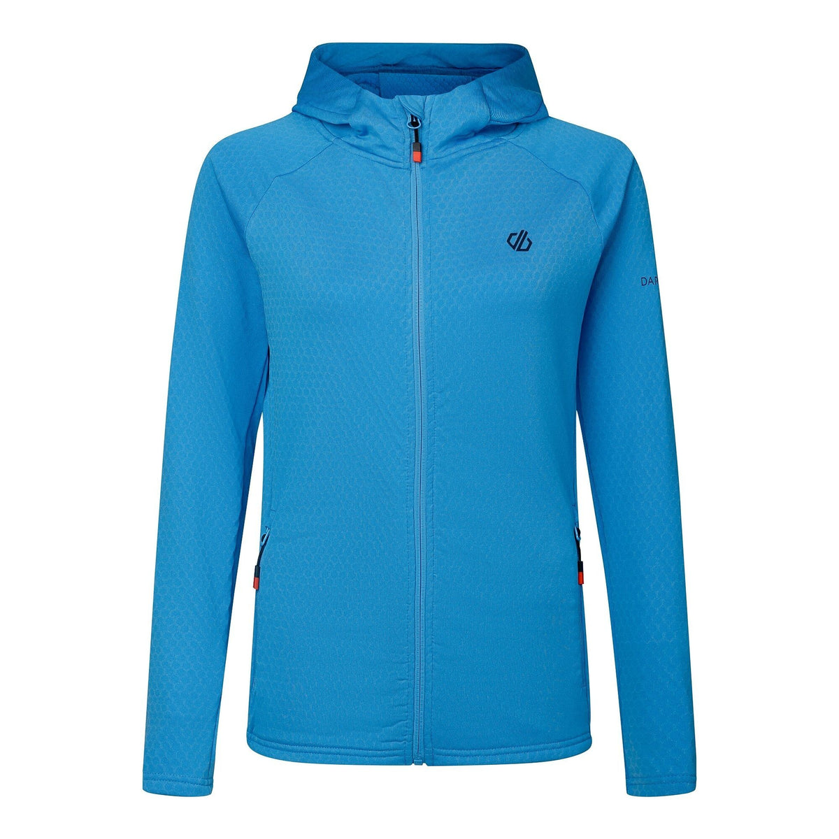 Elysium Blue - Front - Dare 2B Womens-Ladies Ventura Stretch Hooded Midlayer