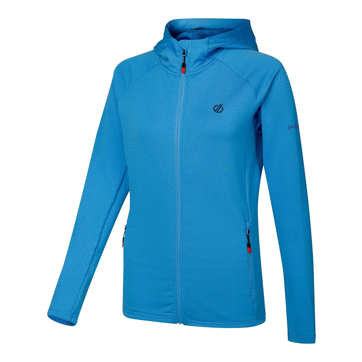 Elysium Blue - Side - Dare 2B Womens-Ladies Ventura Stretch Hooded Midlayer