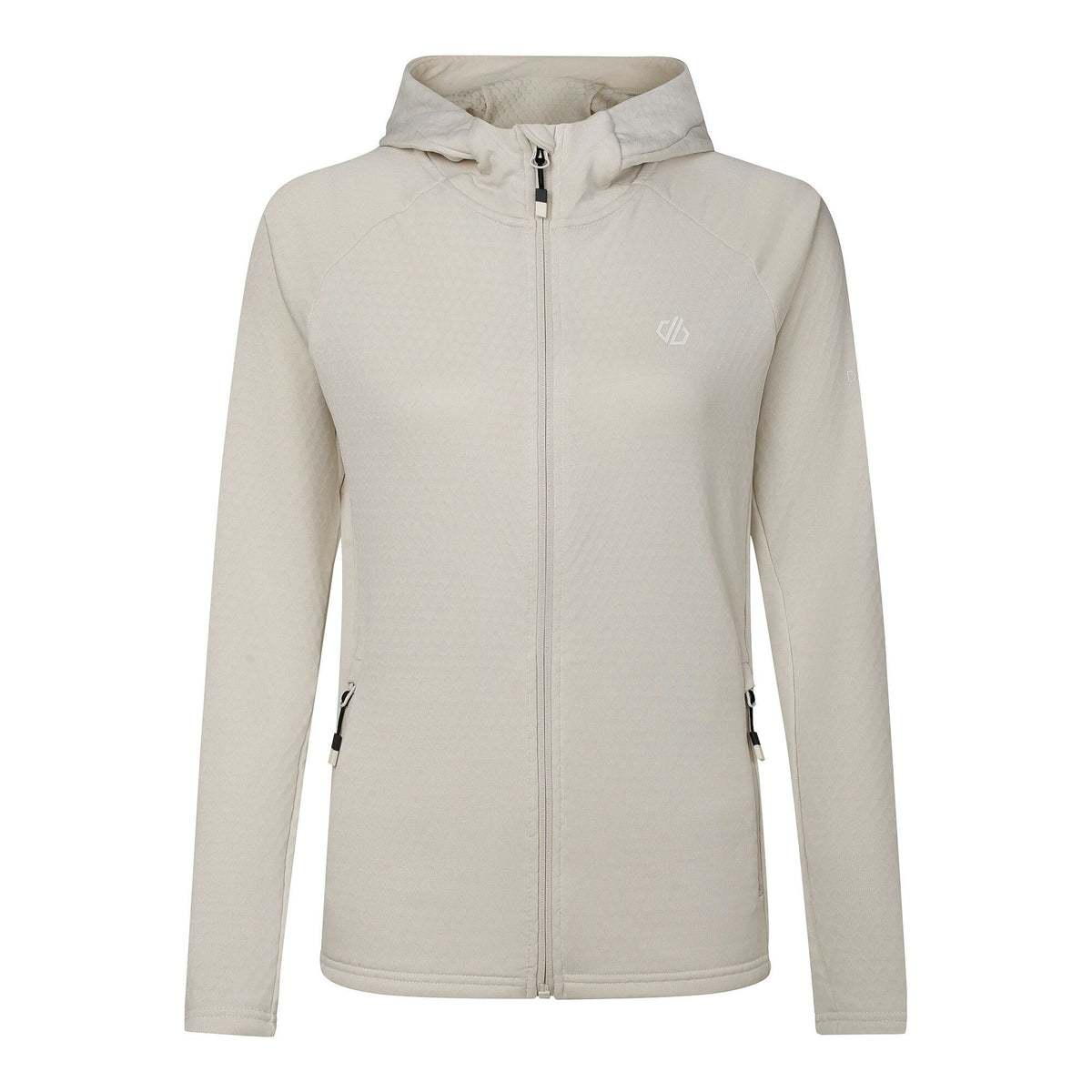 Almond Milk - Front - Dare 2B Womens-Ladies Ventura Stretch Hooded Midlayer