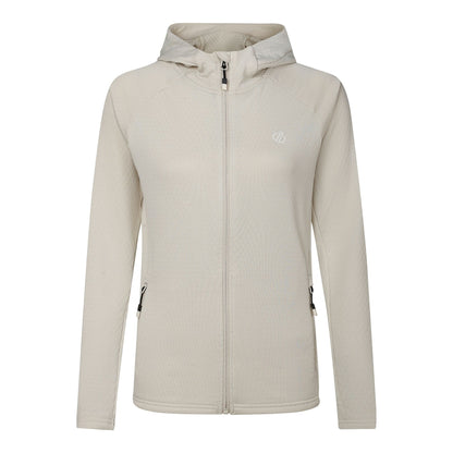 Almond Milk - Front - Dare 2B Womens-Ladies Ventura Stretch Hooded Midlayer