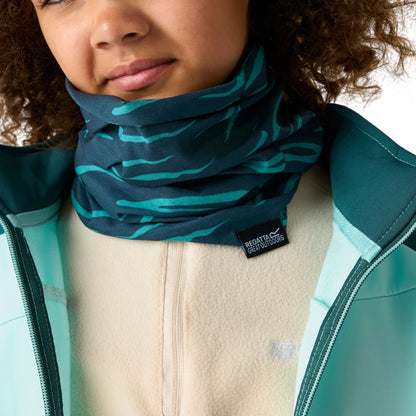 Mediterranea - Side - Regatta Childrens-Kids Multitube II Zebra Print Snood