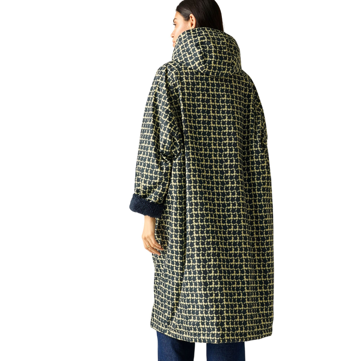 Navy - Back - Regatta Womens-Ladies Orla Kiely Eclipse Robe