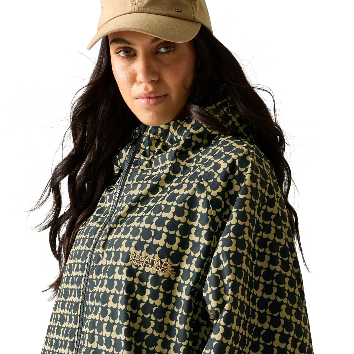 Navy - Side - Regatta Womens-Ladies Orla Kiely Eclipse Robe