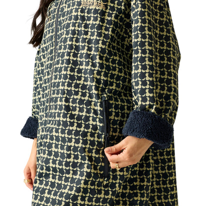 Navy - Pack Shot - Regatta Womens-Ladies Orla Kiely Eclipse Robe