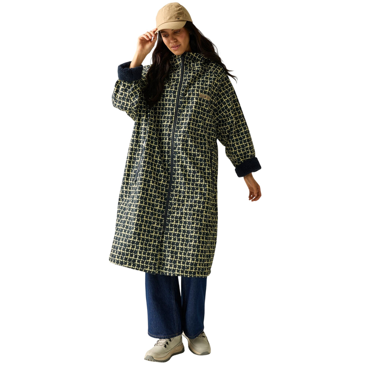 Navy - Front - Regatta Womens-Ladies Orla Kiely Eclipse Robe