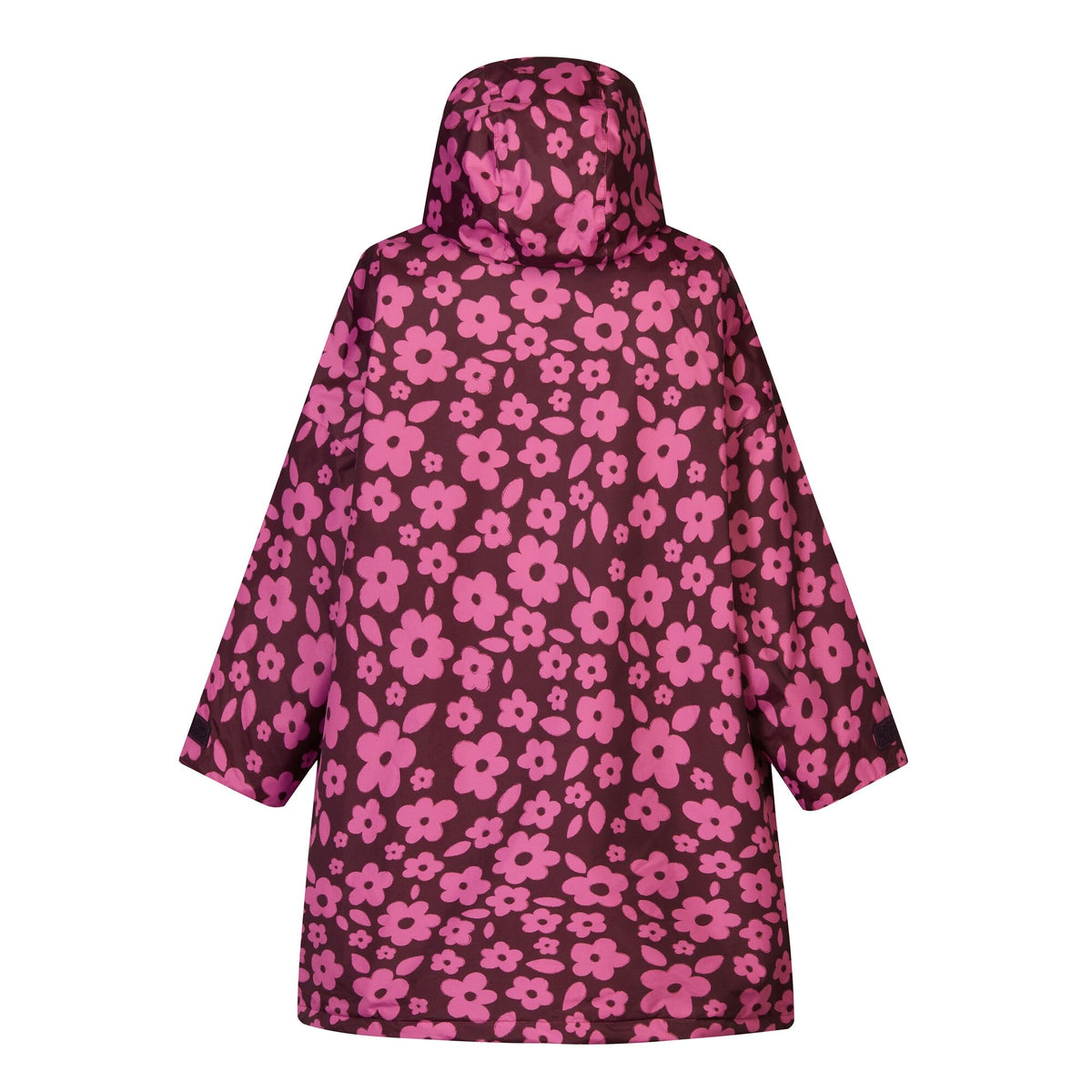 Violet Fig - Back - Regatta Childrens-Kids Floral Waterproof Changing Robe