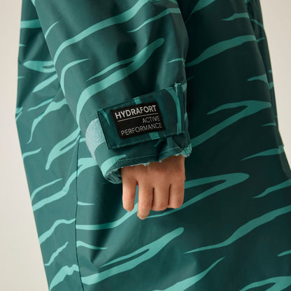 Mediterranea - Close up - Regatta Childrens-Kids Zebra Waterproof Changing Robe