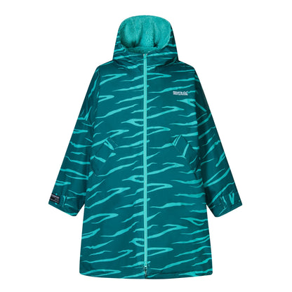 Mediterranea - Front - Regatta Childrens-Kids Zebra Waterproof Changing Robe