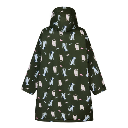 Dark Khaki - Back - Regatta Childrens-Kids Cats & Dogs Waterproof Changing Robe