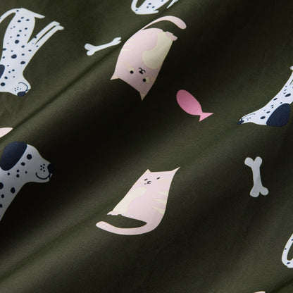 Dark Khaki - Pack Shot - Regatta Childrens-Kids Cats & Dogs Waterproof Changing Robe