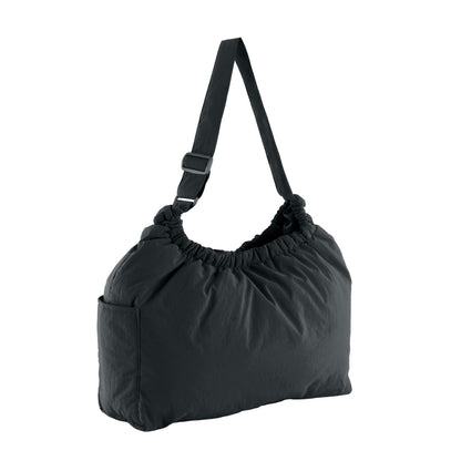 Black - Side - Regatta Plain Padded Shoulder Bag
