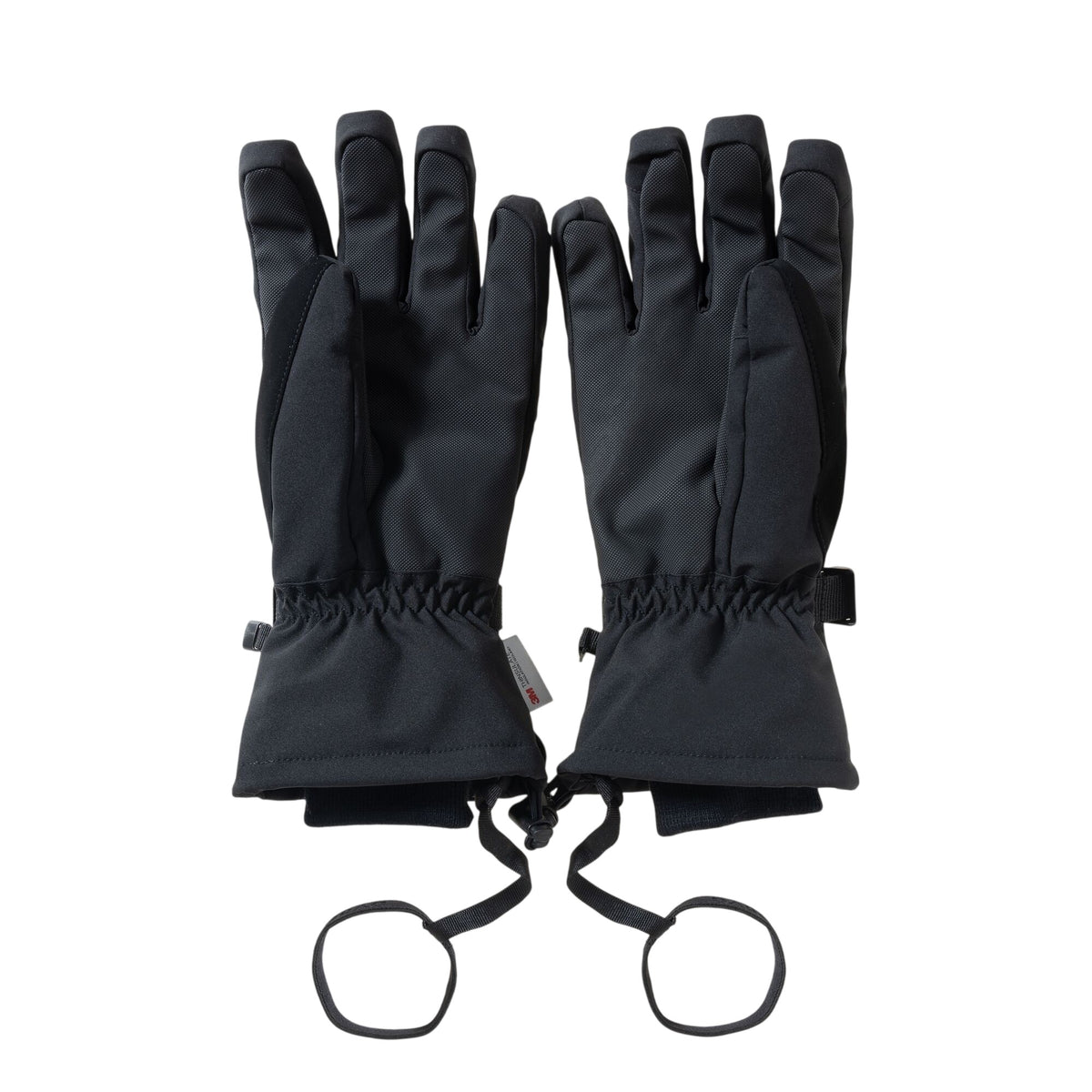 Black - Back - Dare 2B Mens Pinnacle II Ski Gloves