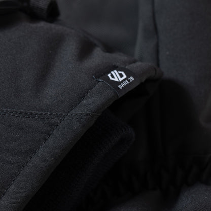 Black - Side - Dare 2B Mens Pinnacle II Ski Gloves