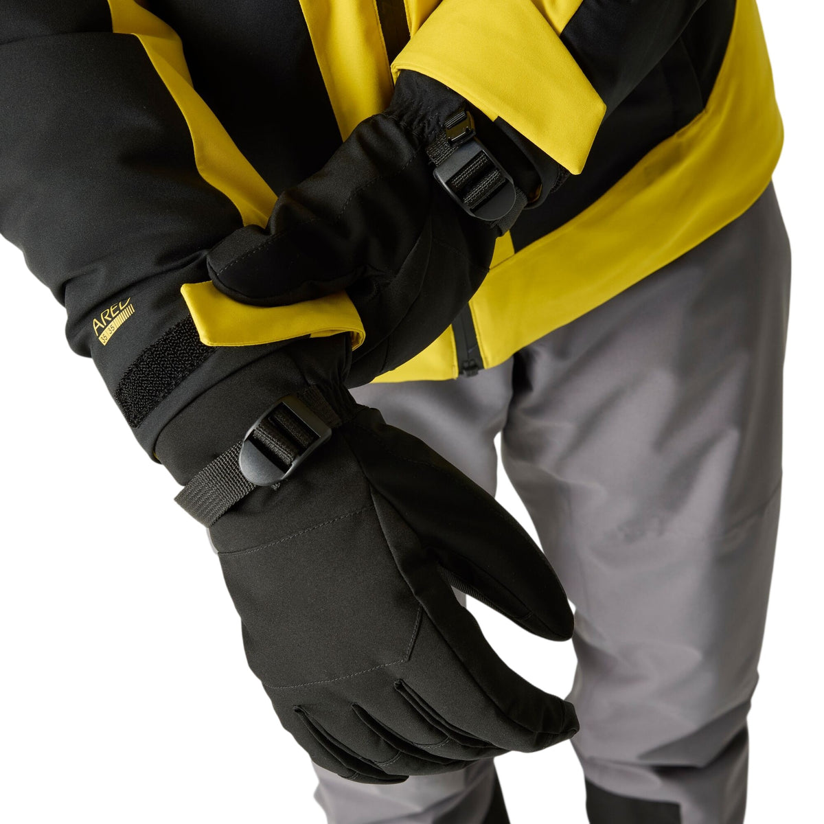 Black - Lifestyle - Dare 2B Mens Pinnacle II Ski Gloves