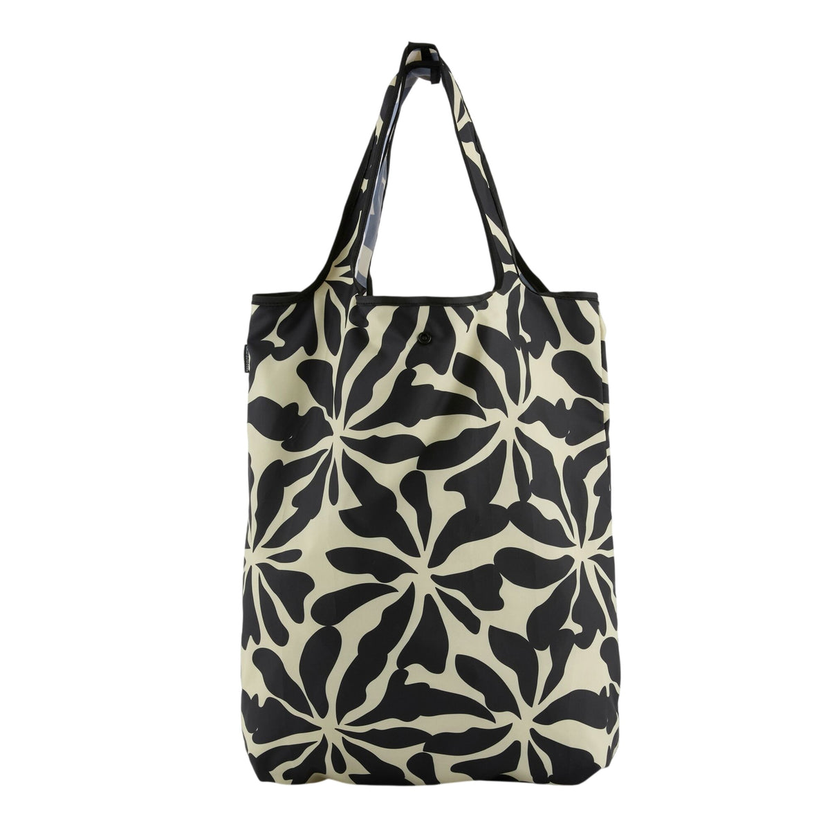 Black-Light Vanilla - Back - Regatta Abstract Floral Tote Bag