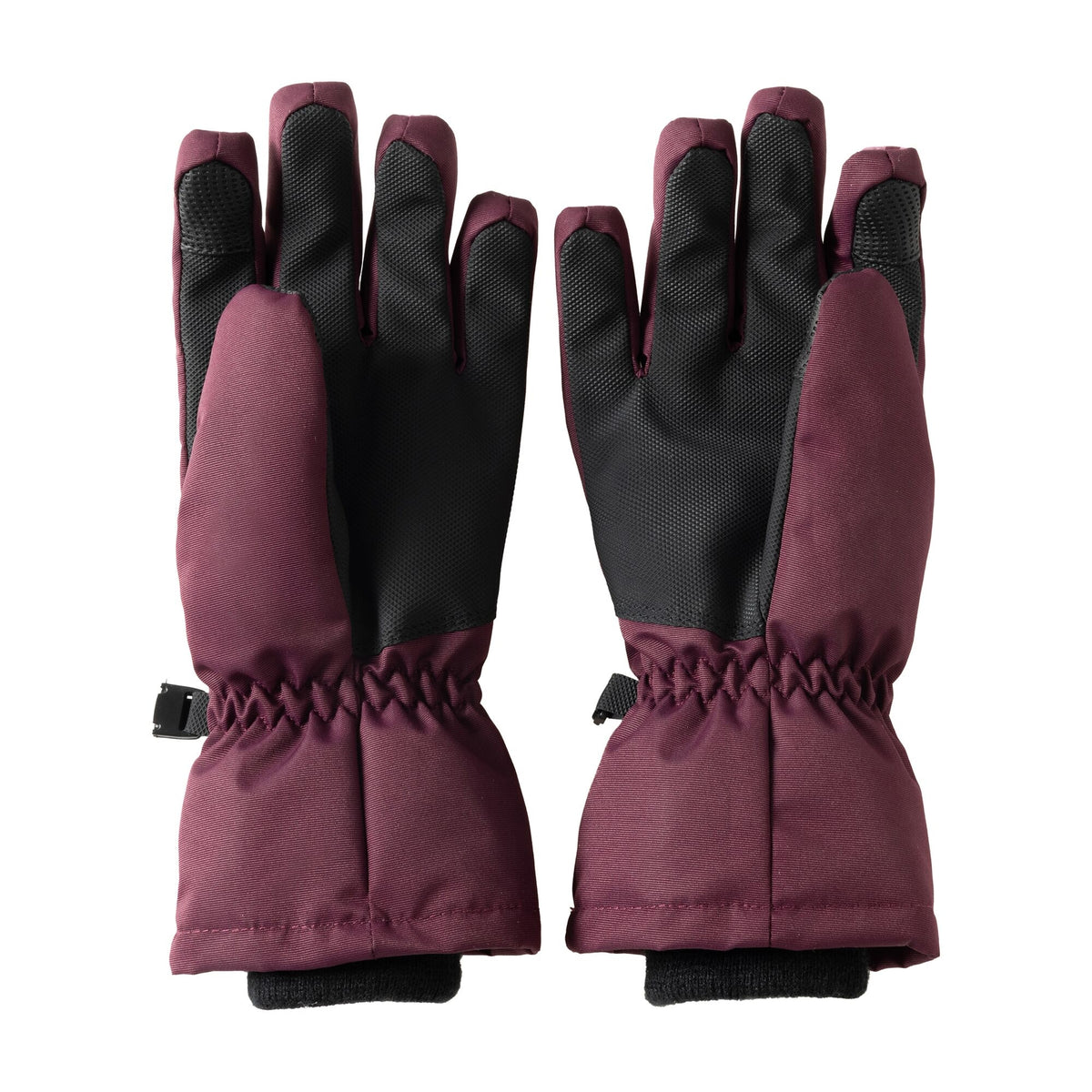 Fig-Violet - Back - Regatta Childrens-Kids Arlie Waterproof Leopard Ski Gloves