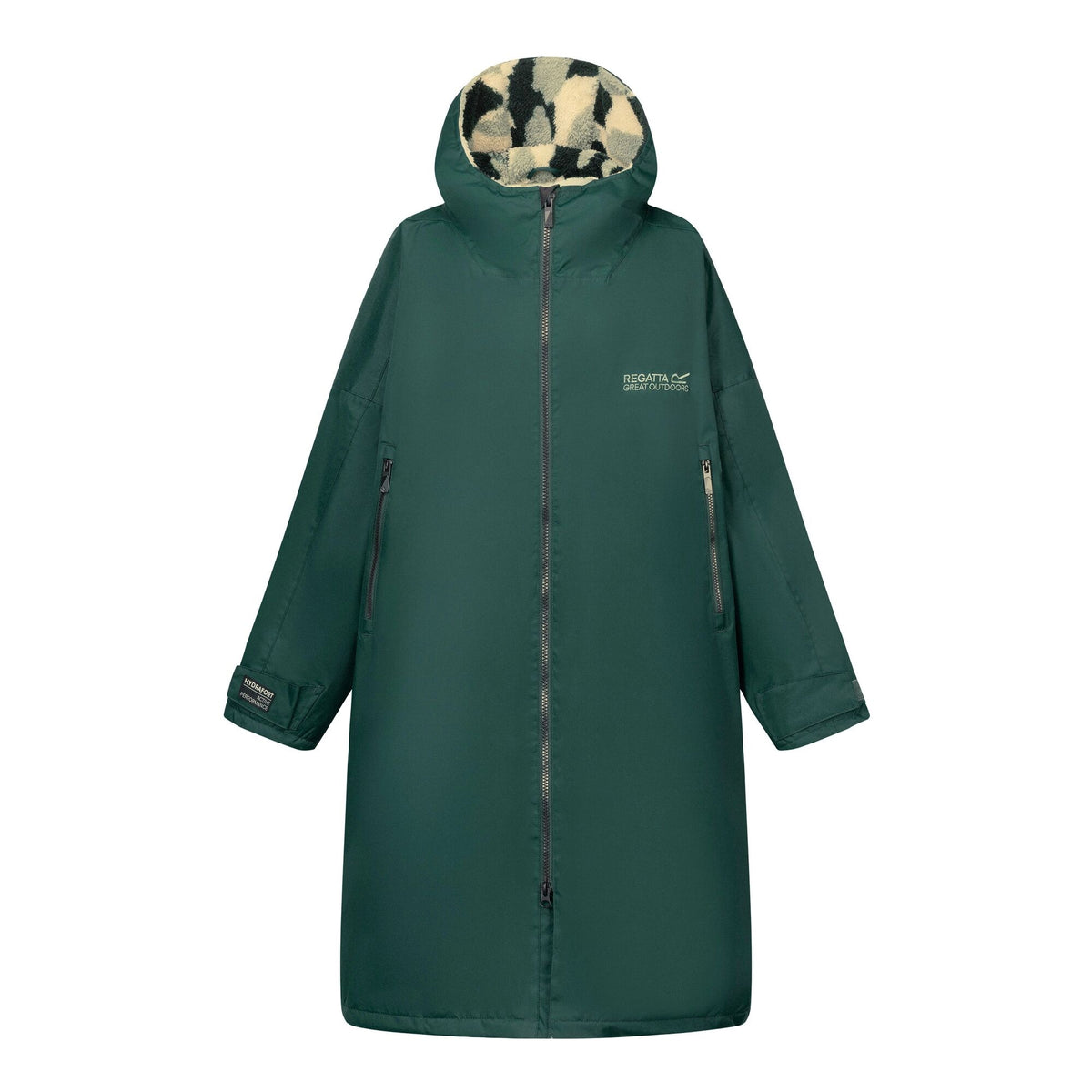 Deep Pine - Front - Regatta Unisex Adult Brush Stroke Changing Robe