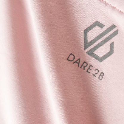 Pink Haze - Side - Dare 2B Childrens-Kids Frequent Logo Stretch Neck Gaiter