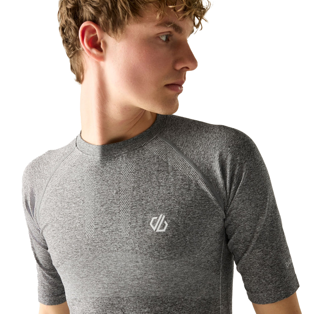 Charcoal Grey Marl - Lifestyle - Dare 2B Mens In The Zone II Short-Sleeved T-Shirt