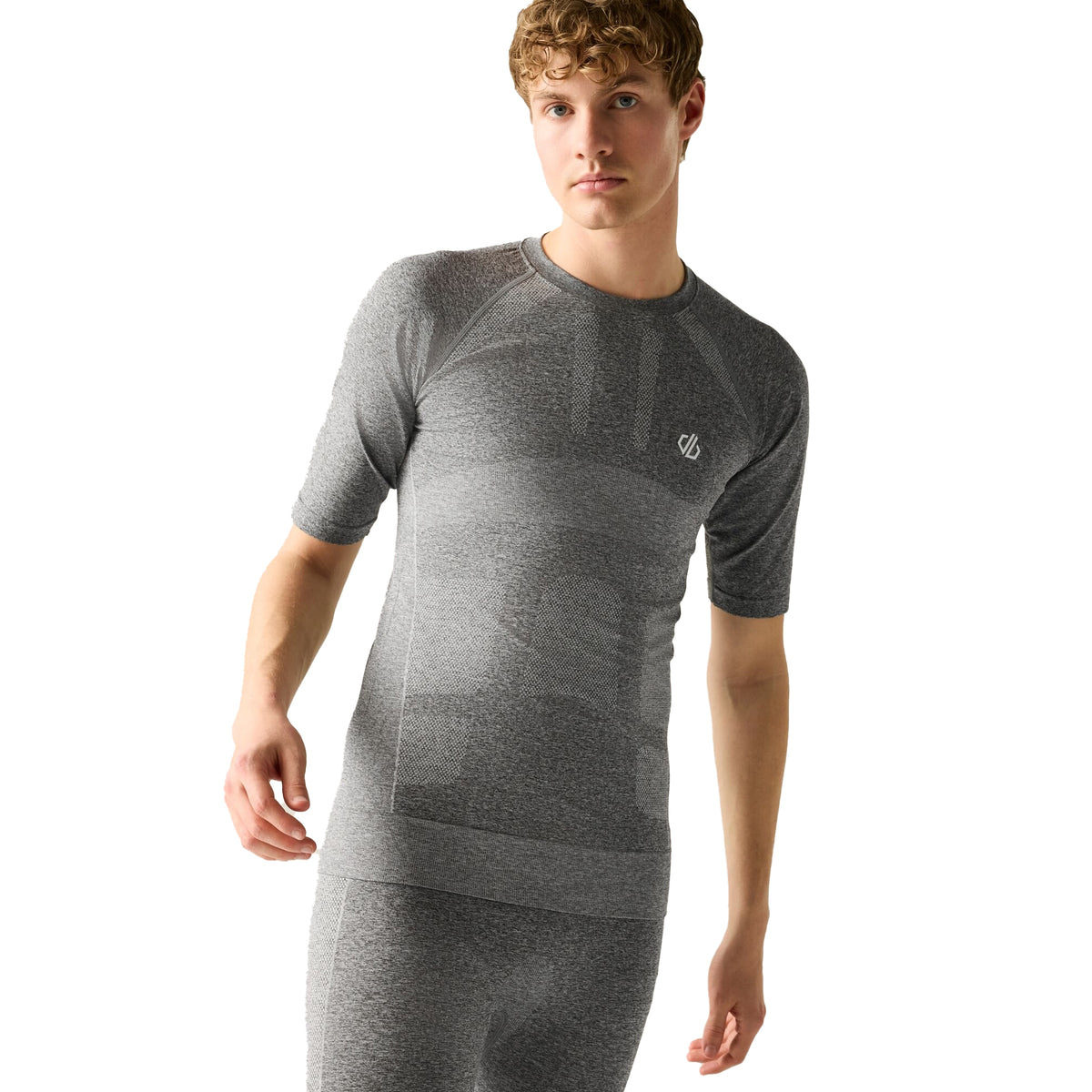 Charcoal Grey Marl - Close up - Dare 2B Mens In The Zone II Short-Sleeved T-Shirt