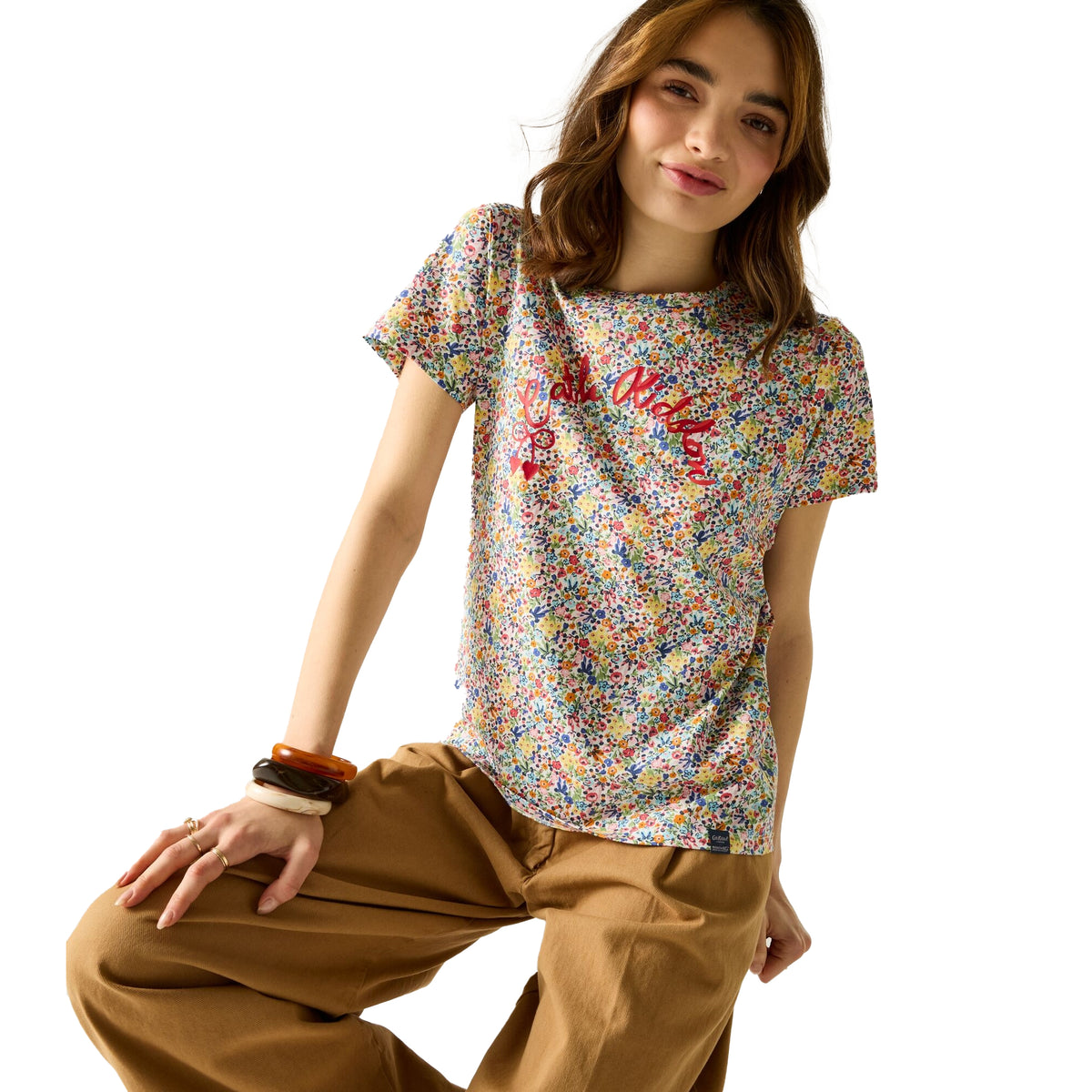 Cream Harmony - Close up - Regatta Womens-Ladies Cath Kidston Ditsy Floral T-Shirt