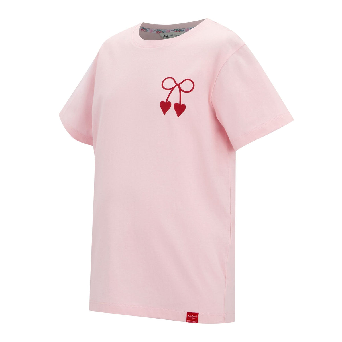 Pink - Side - Regatta Girls Cath Kidston Puppy Floral T-Shirt