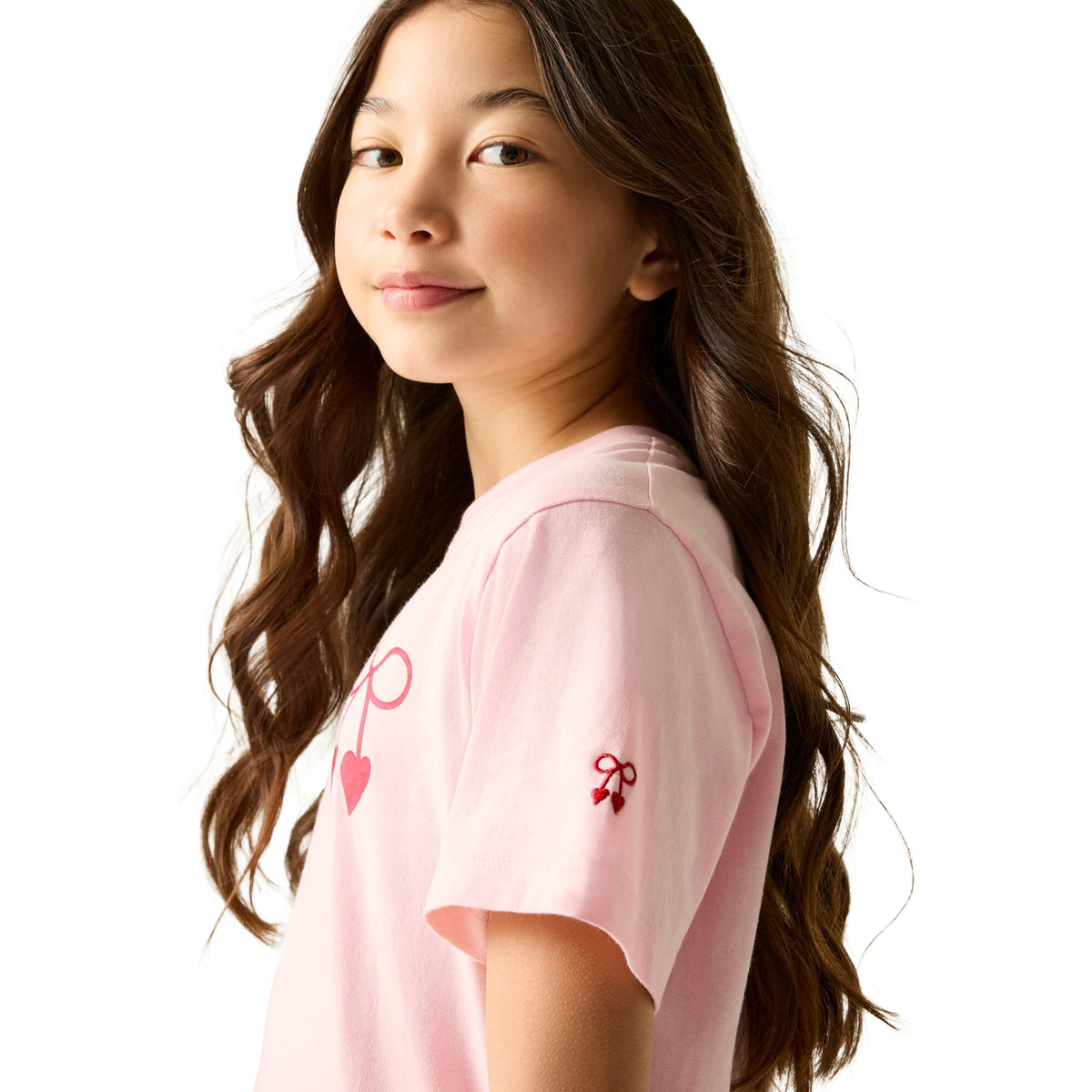 Pink - Close up - Regatta Girls Cath Kidston Puppy Floral T-Shirt