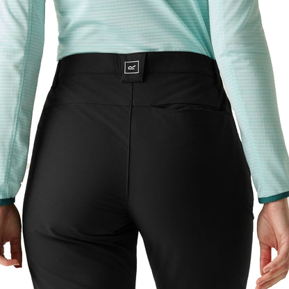 Black - Pack Shot - Regatta Womens-Ladies Questra V Hiking Trousers