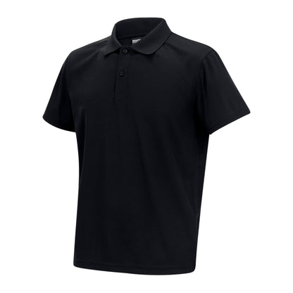 Black - Side - Regatta Professional Mens Pique Polo Shirt