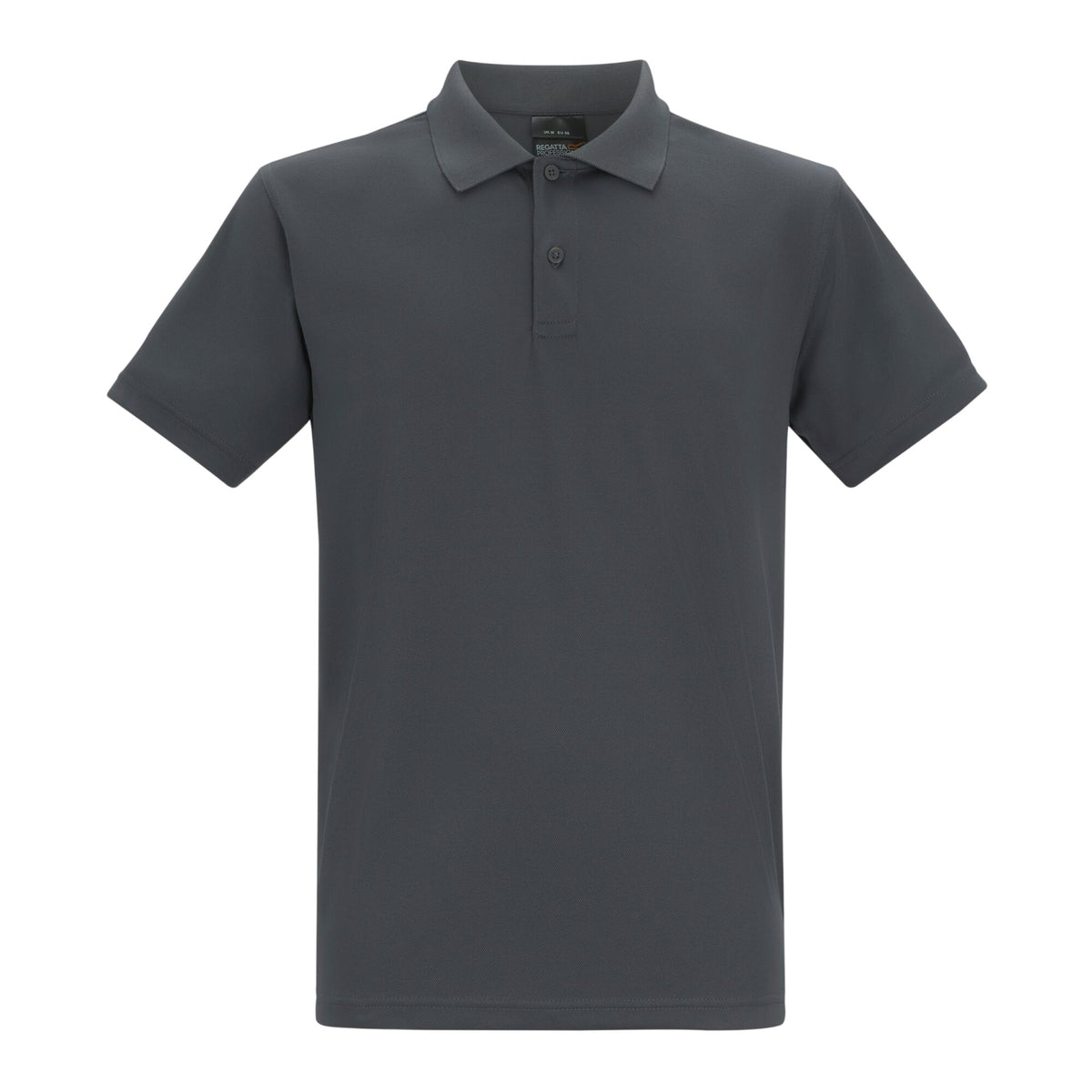 Solid Grey - Front - Regatta Professional Mens Pique Polo Shirt