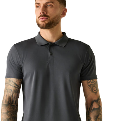Solid Grey - Lifestyle - Regatta Professional Mens Pique Polo Shirt