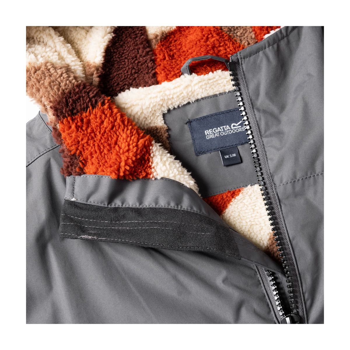 Iron - Pack Shot - Regatta Unisex Adult Abstract Mountain Waterproof Changing Robe