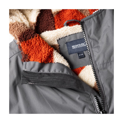 Iron - Pack Shot - Regatta Unisex Adult Abstract Mountain Waterproof Changing Robe
