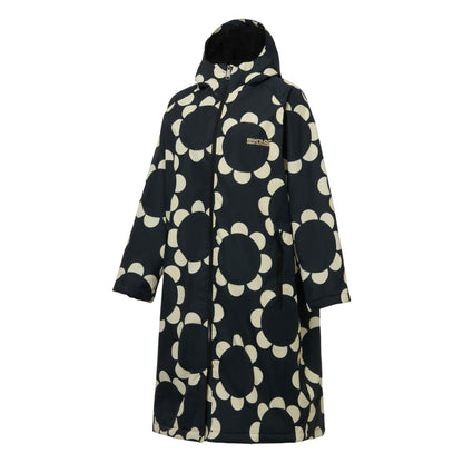 Black - Side - Regatta Womens-Ladies Orla Kiely Daisy Hoop Changing Robe