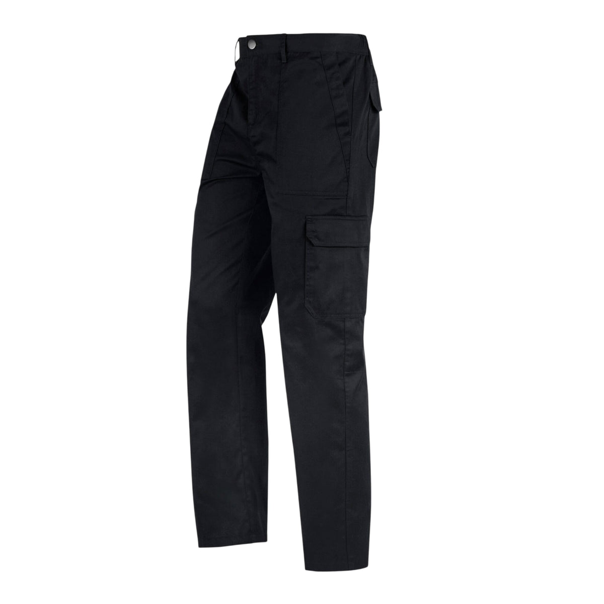 Black - Side - Regatta Professional Mens Essential Cargo Trousers