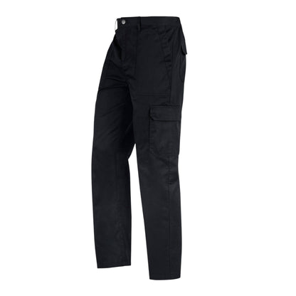 Black - Side - Regatta Professional Mens Essential Cargo Trousers
