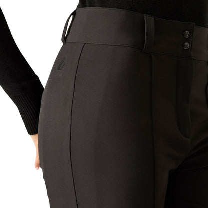 Black - Close up - Dare 2B Womens-Ladies Glide II Stretch Ski Trousers
