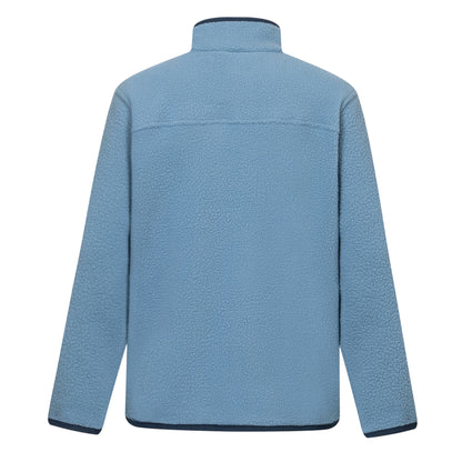Dusky Blue-Navy - Back - Regatta Childrens-Kids Frankie Colour Block Fleece Jacket