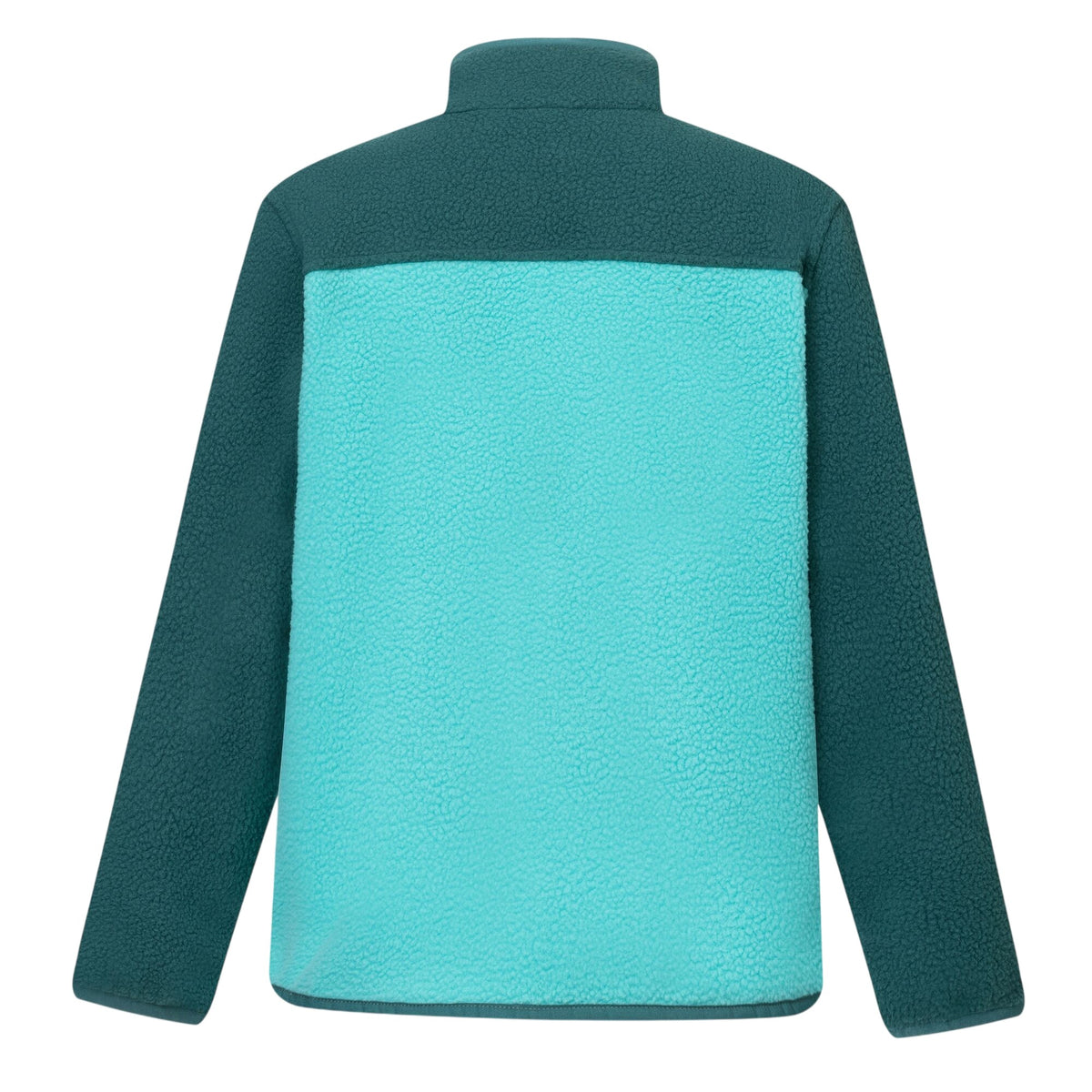 Mediterranea-Turquoise - Back - Regatta Childrens-Kids Frankie Colour Block Fleece Jacket