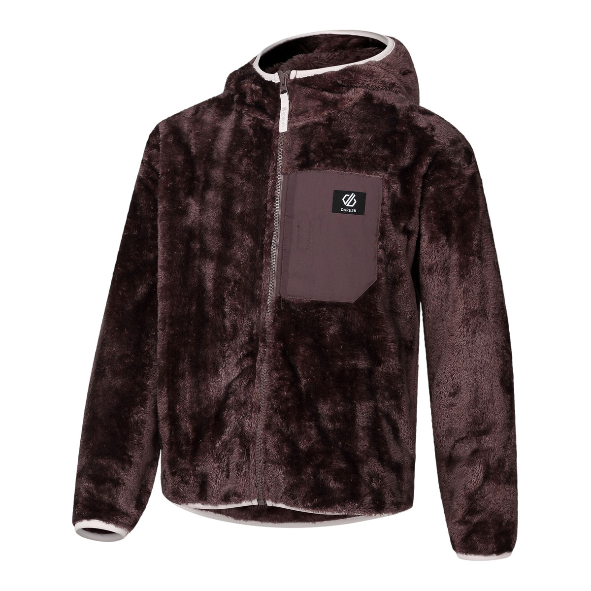 Huckleberry-Pink Haze - Side - Dare 2B Childrens-Kids Powder Fleece Jacket