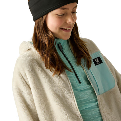 Almond Milk-Water Ballet - Pack Shot - Dare 2B Childrens-Kids Powder Fleece Jacket