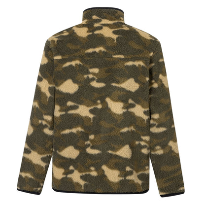 Bark Green - Back - Regatta Childrens-Kids Frankie Camo Full Zip Fleece Jacket
