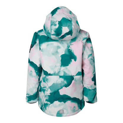 Teal - Back - Dare 2B Childrens-Kids Wing It Marble Ski Jacket