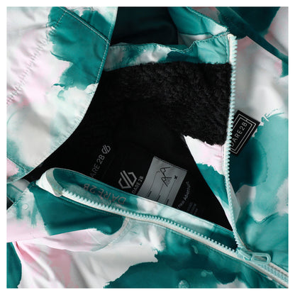 Teal - Lifestyle - Dare 2B Childrens-Kids Wing It Marble Ski Jacket